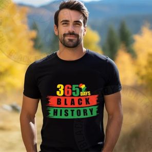 365 Days Black History Black T-Shirt