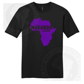 Africa Continent Wakanda Forever T-shirt