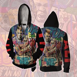 African Americans The Arts Ali Illustration Cosplay Zip Up Hoodie