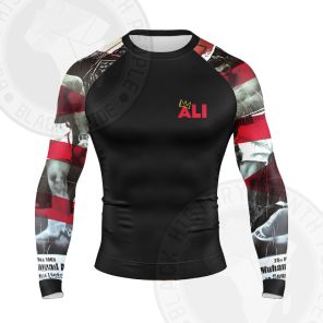 African Americans The Arts Ali The King Collage Long Sleeve Compression Shirt