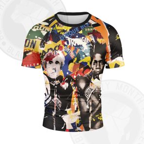 African Americans The Arts Basquiat Andy Warhol Short Sleeve Compression Shirt