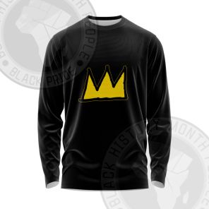 African Americans The Arts Basquiat Crown Long Sleeve Shirt