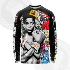 African Americans The Arts Basquiat Graffiti Boxing Long Sleeve Shirt