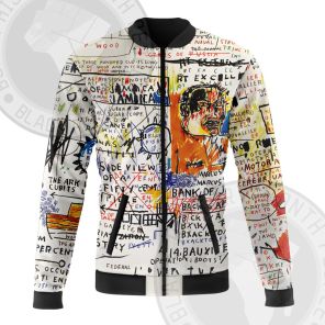 African Americans The Arts Basquiat Notes Bomber Jacket