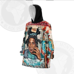 African Americans The Arts Basquiat Think Snug Oversized Blanket Hoodie