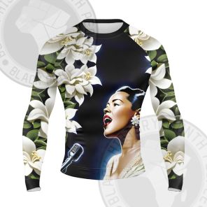 African Americans The Arts Billie-Holiday Long Sleeve Compression Shirt