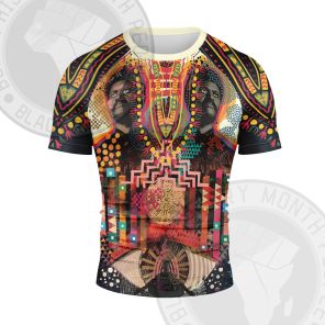 African Americans The Arts Black Digital Art Short Sleeve Compression Shirt