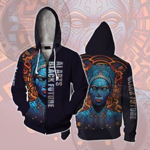 African Americans The Arts Black Future Ai Arts Cosplay Zip Up Hoodie