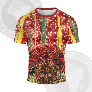 African Americans The Arts Black Future and Technology Short Sleeve Compression Shirt