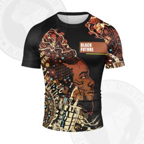 African Americans The Arts Black Future Male Short Sleeve Compression Shirt