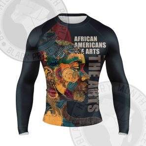 African Americans The Arts Black People Color Long Sleeve Compression Shirt