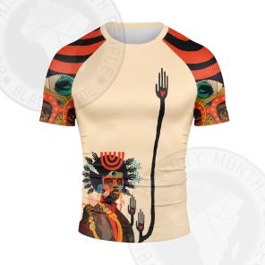 African Americans The Arts Collage illustration Short Sleeve Compression Shirt
