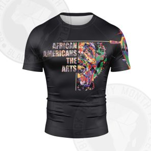 African Americans The Arts color art Short Sleeve Compression Shirt