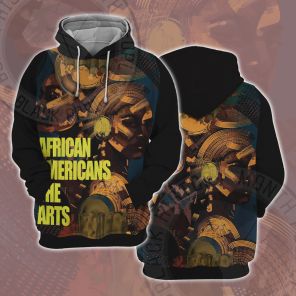 African Americans The Arts Color Bigital Art Painting Cosplay Hoodie