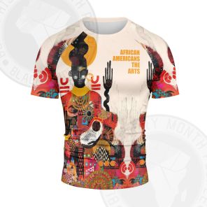 African Americans The Arts Cyber Culture Short Sleeve Compression Shirt