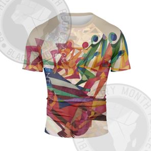 African Americans The Arts Dance Short Sleeve Compression Shirt