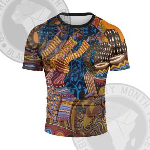 African Americans The Arts Illustrations Short Sleeve Compression Shirt