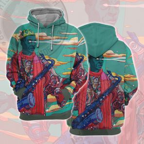 African Americans The Arts JAZZ PUNK Illustration Cosplay Hoodie