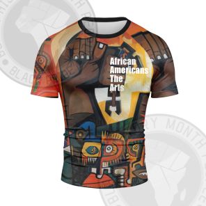 African Americans The Arts Painting Short Sleeve Compression Shirt