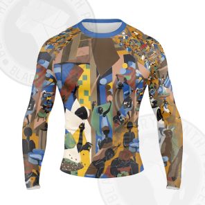 African Americans The Arts Street to Mbari Long Sleeve Compression Shirt
