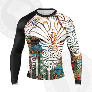 African Dream Tattoo Long Sleeve Compression Shirt