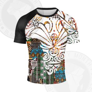 African Dream Tattoo Short Sleeve Compression Shirt