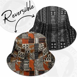 African Patchwork Reversible Bucket Hat