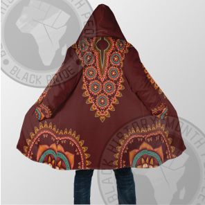 African Totem Dashiki Red Flower Dream Cloak