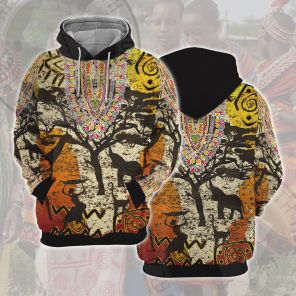 African Totem Ethnic Patterns Cosplay Hoodie