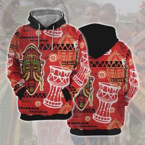 African Traditional Graffiti Pattern Cosplay Hoodie