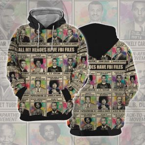 All My Black Person Heroes Have FBI Files All-over Cosplay Hoodie