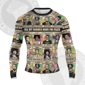 All My Black Person Heroes Have FBI Files All-over Long Sleeve Compression Shirt