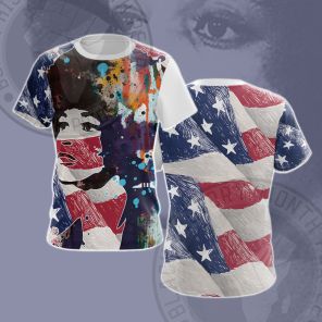Angela Davis Free Cosplay T-shirt