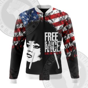 Angela Davis Freedom Leader Bomber Jacket