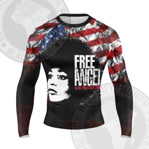 Angela Davis Freedom Leader Long Sleeve Compression Shirt