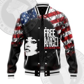 Angela Davis Freedom Leader Varsity Jacket