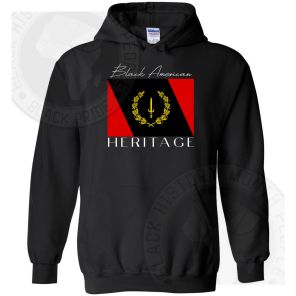 Black American Heritage Flag Hoodie