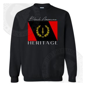 Black American Heritage Flag Sweatshirt