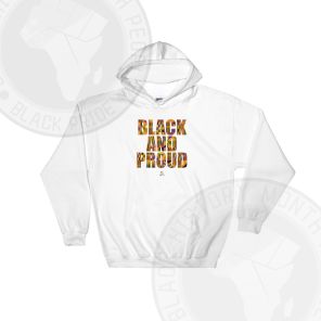 Black and Proud African Print Hoodie