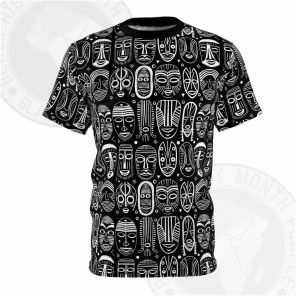 Black And White African Mask T-shirt