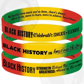 Black History 2-Sided Silicone Bracelet