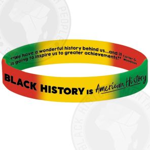 Black History Is American History 2-Sided Silicone Bracelet