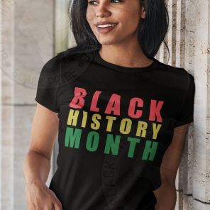 Black History Month Afro Woman Rasta T-Shirt
