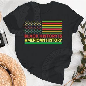 Black History Month Black History Is American History Rasta T-Shirt