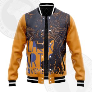 Black Panther Black Power Art Illustration Varsity Jacket