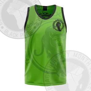 Black Panther Party Green Basketball Jersey