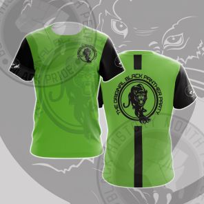 Black Panther Party Green Cosplay T-shirt