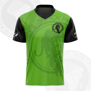 Black Panther Party Green Football Jersey
