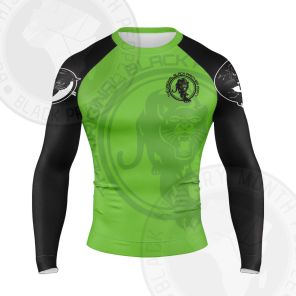 Black Panther Party Green Long Sleeve Compression Shirt