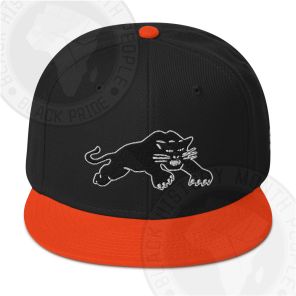 Black Panther Party Orange Snapback Hat